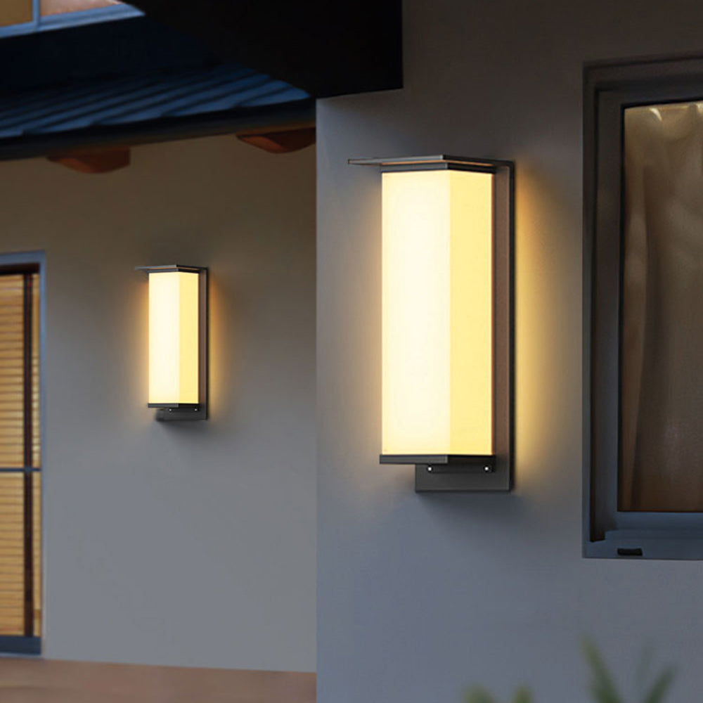 Ray Modello Solare Rettangolare Metallo Acrilico Applique da Esterno