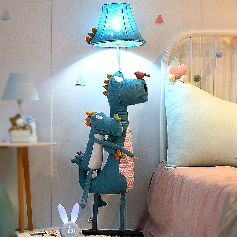 Arisha Blu Dinosauro Lampade da Terra Metallo LED