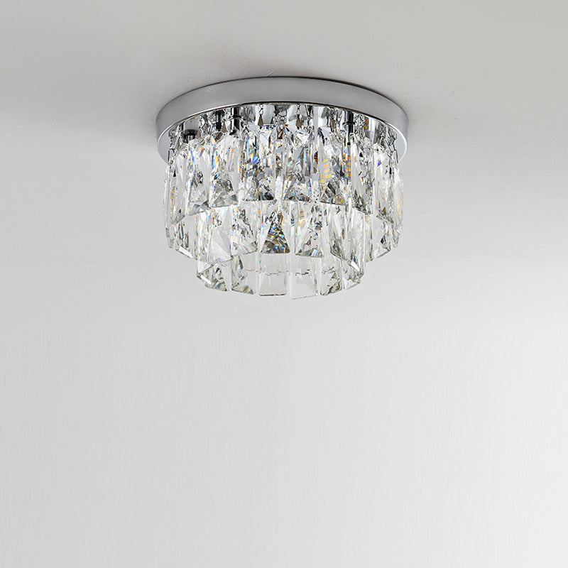 Kristy Lusso LED Metallo Vetro Plafoniera Oro Argento Soggiorno Camera da letto