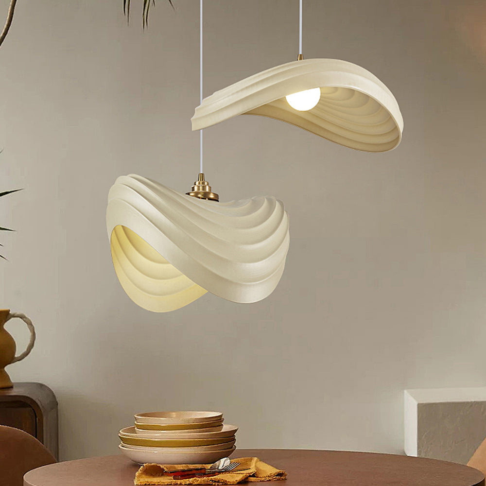Ritta Lampade a Sospensione Resina/Metallo Wabi-Sabi Ondulazione Minimalista