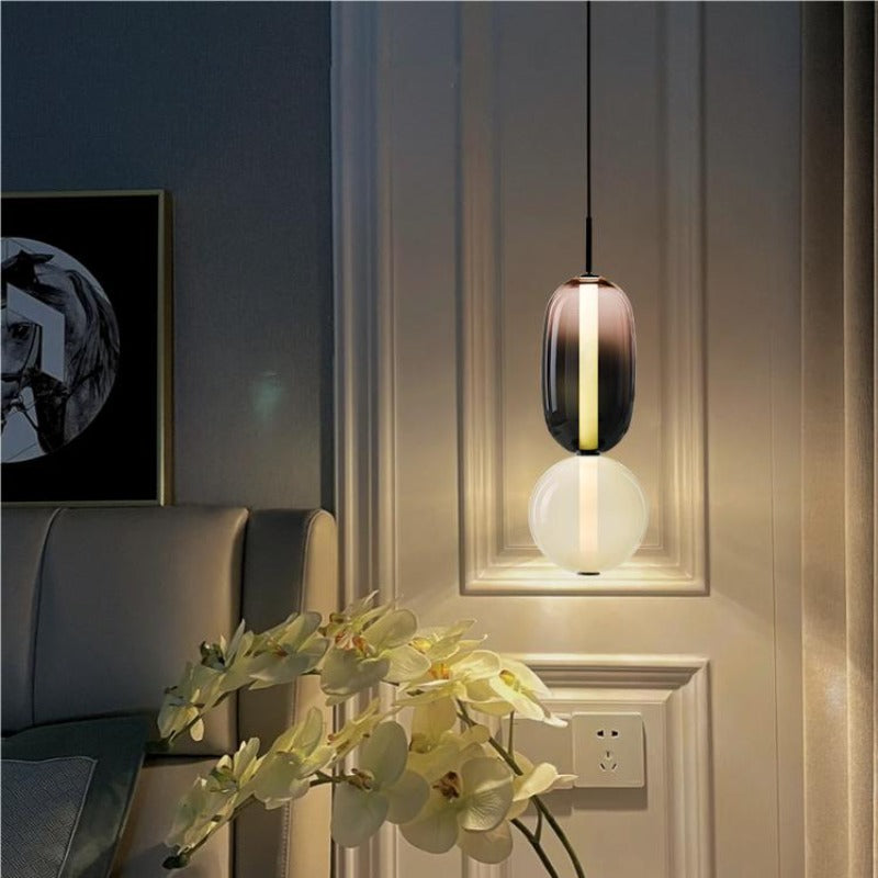 Aria Lampada a Sospensione in Vetro Candito