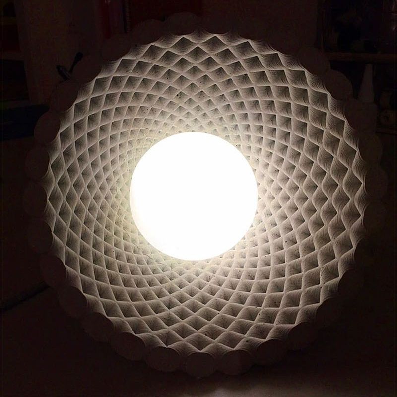 Ritta Cone LED Lanpade a Sospensione Nero Bianco Grigio Resina Sala da Pranzo