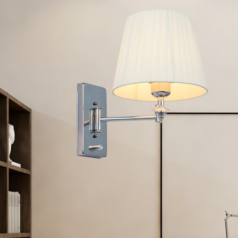 Ritta Moderno LED Applique Metallo Tessuto Soggiorno Camera da Letto
