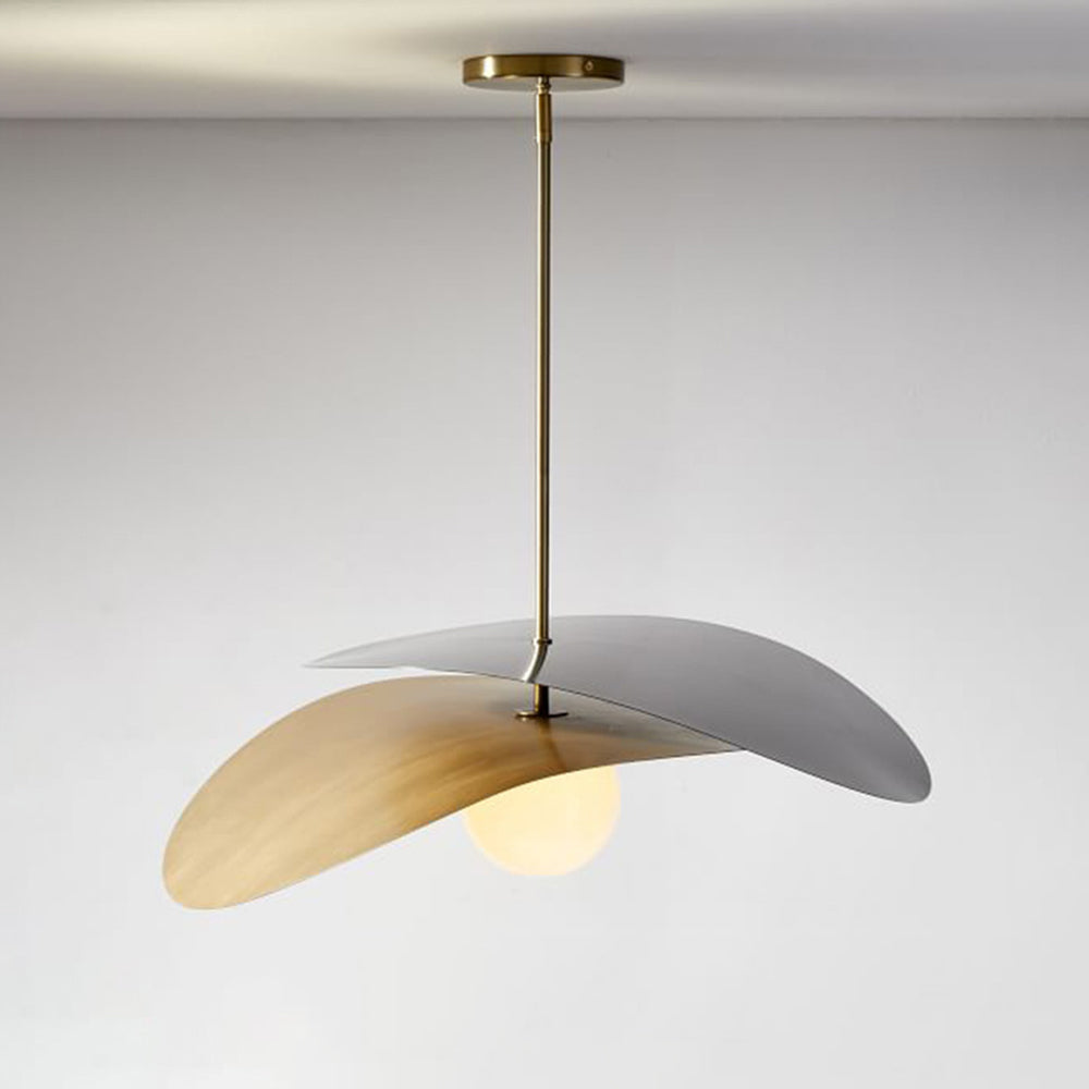Carins Decorativa LED Irregolare Girare Lampada a Sospensione Metallo Nero Oro