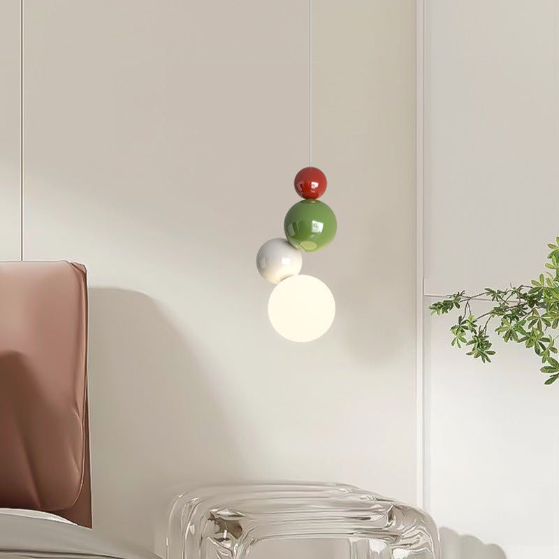 Valentina Moderno LED Metallo Sospensione Bianco Verde Rosso