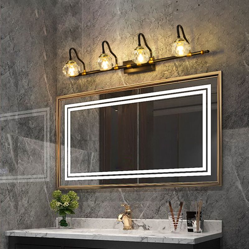 Kristy Vintage Nero Lampade da Specchi Camera da Letto Soggiorno Bagno