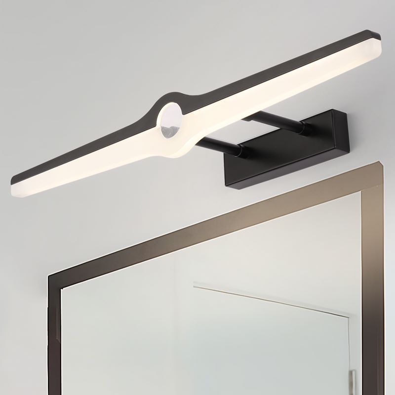 Arisha Moderni Design LED Applique Impermeabile Piccolo Arco Bianco Metallo Acrilico Bagno