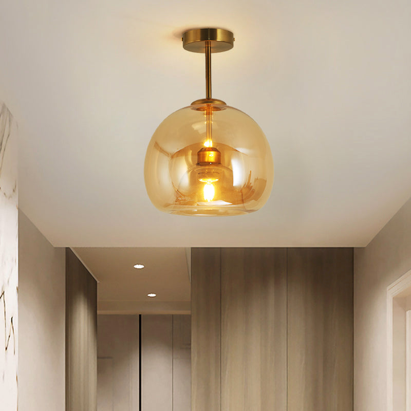 Sanna Moderno LED Lampade a Sospensione Cupola Vetro Oro/Nero Trasparente Soggiorno/Camera da Letto/Corridoio