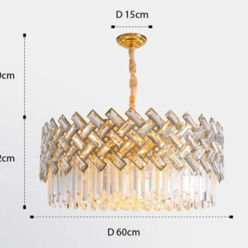 Marilyn Lusso LED Oro Moderni Lampade a Sospensione Cristallo Metallo Soggiorno/Camera da Letto