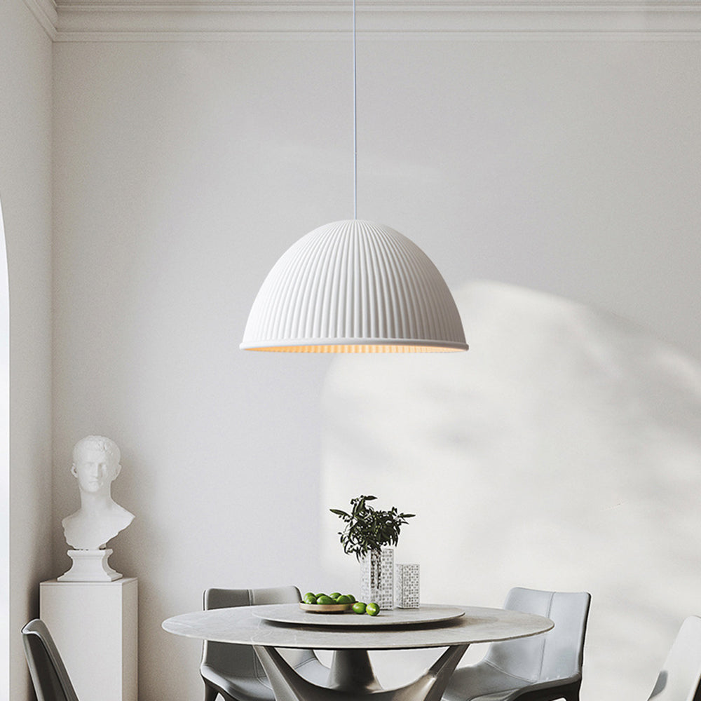 Valentina Lampada a Sospensione Moderna Semi Resina Grigio/Nero/Bianco Metallo