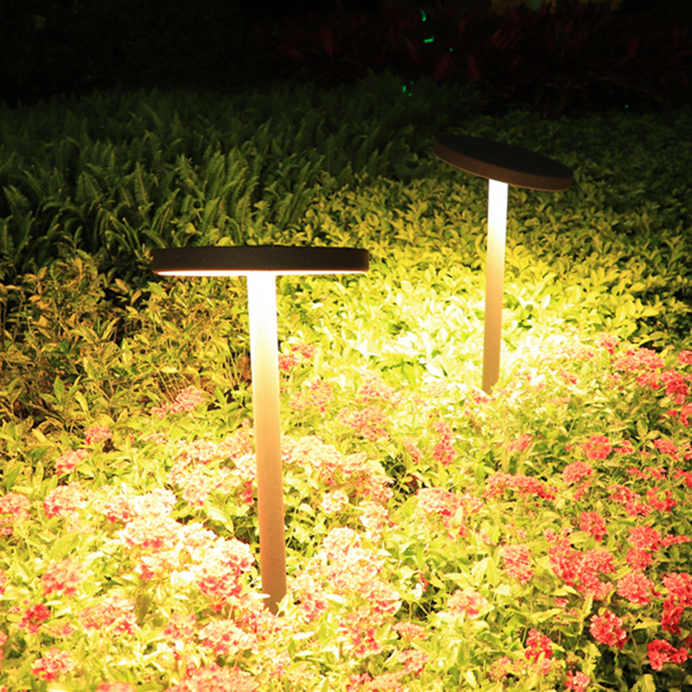 Ray Moderno Metallo Disco Solare Lampada da Esterna Giardino/Cortile