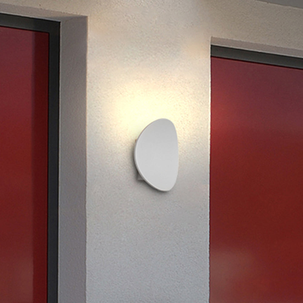 Ray Minimalista Moderno Metallo/Acrilico Ciottolo Applique da Esterno