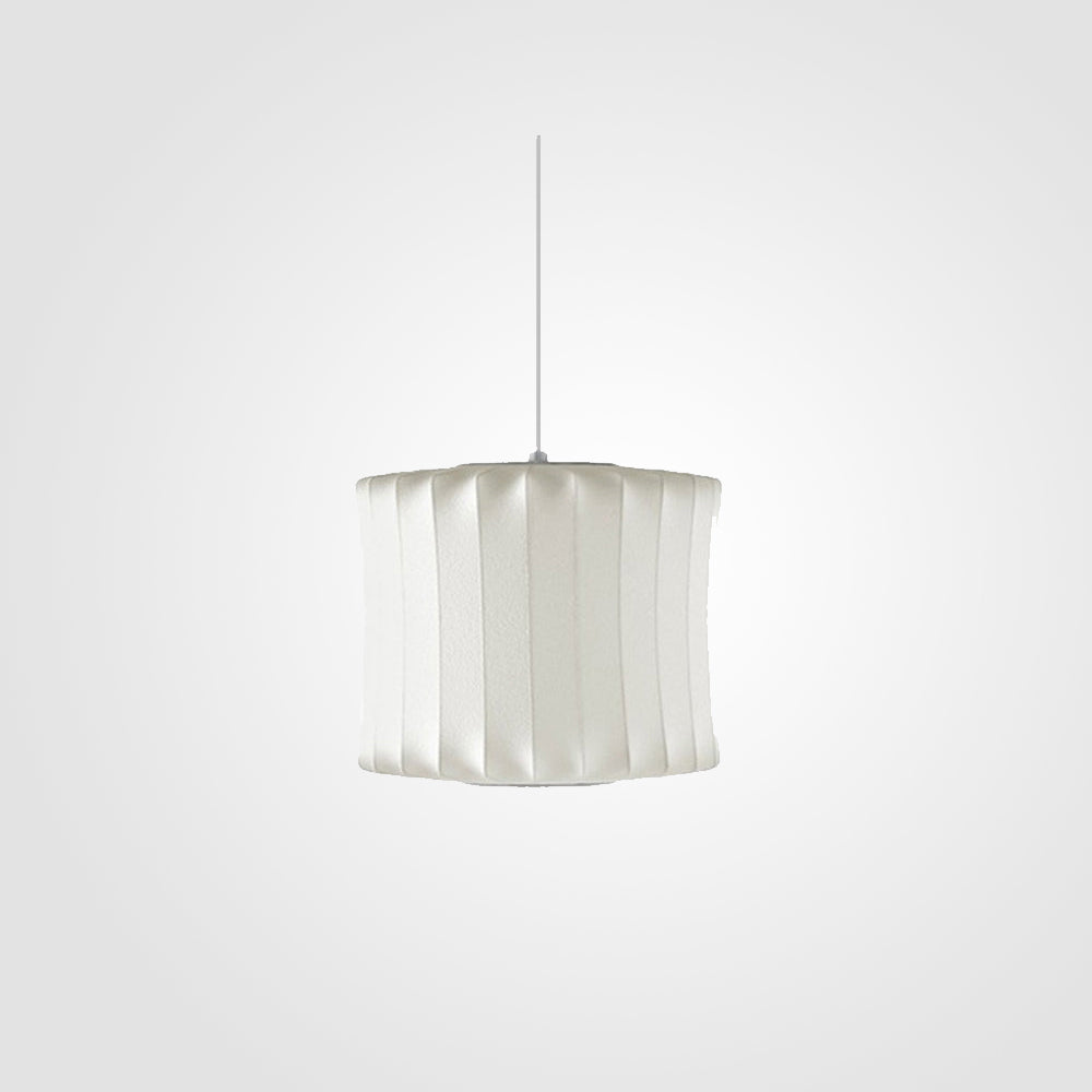 Ritta Design LED Lampada a Sospensione Seta Artificiale Bianco