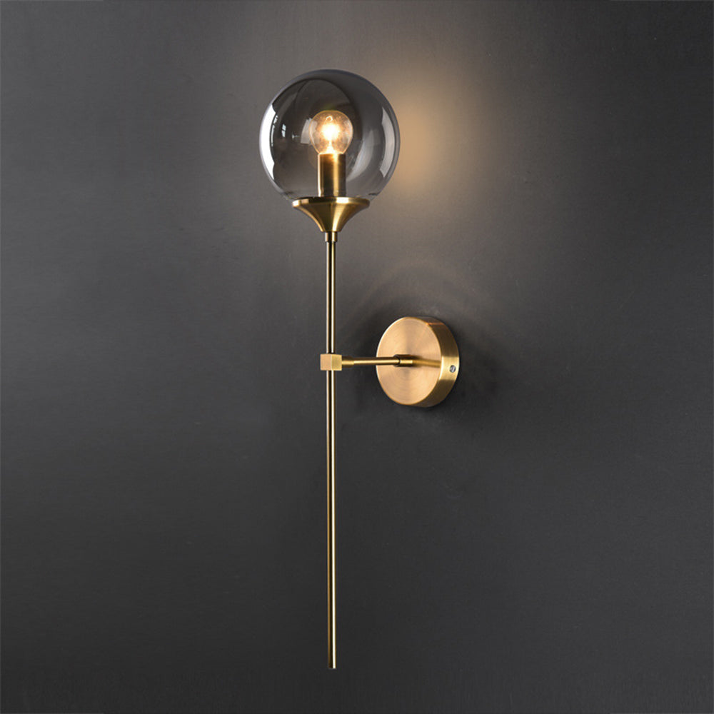 Valentina Moderno LED Unico Sfera Semplice Applique Metallo/Vetro Soggiorno/Camera da Letto