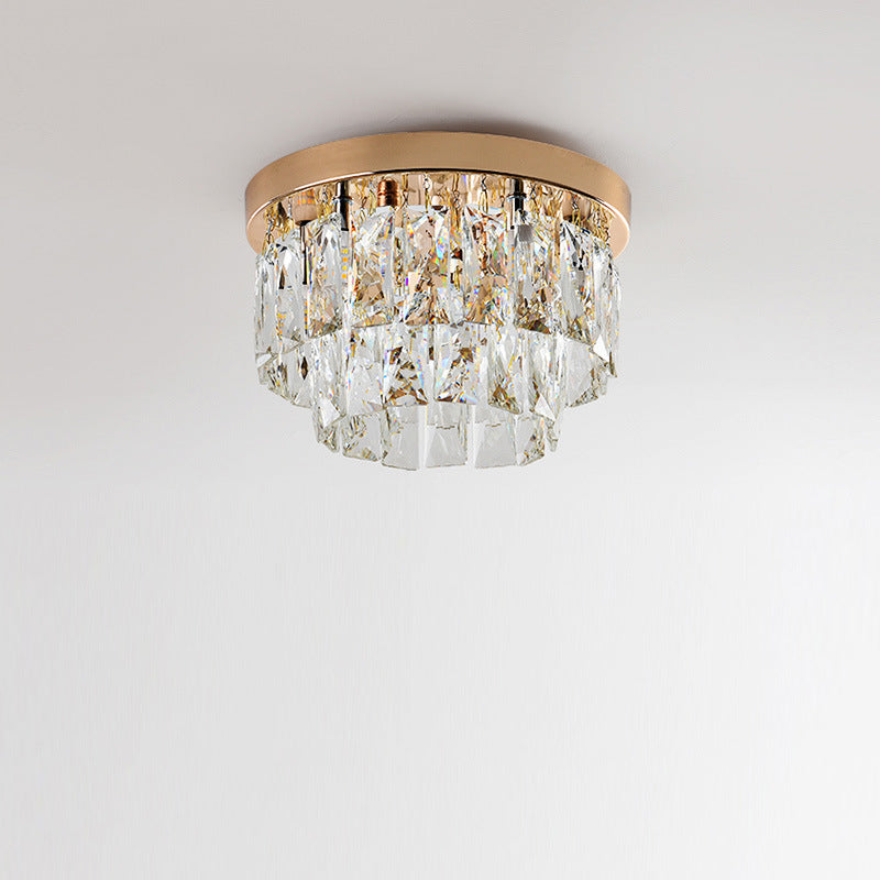 Kristy Lusso LED Metallo Vetro Plafoniera Oro Argento Soggiorno Camera da letto