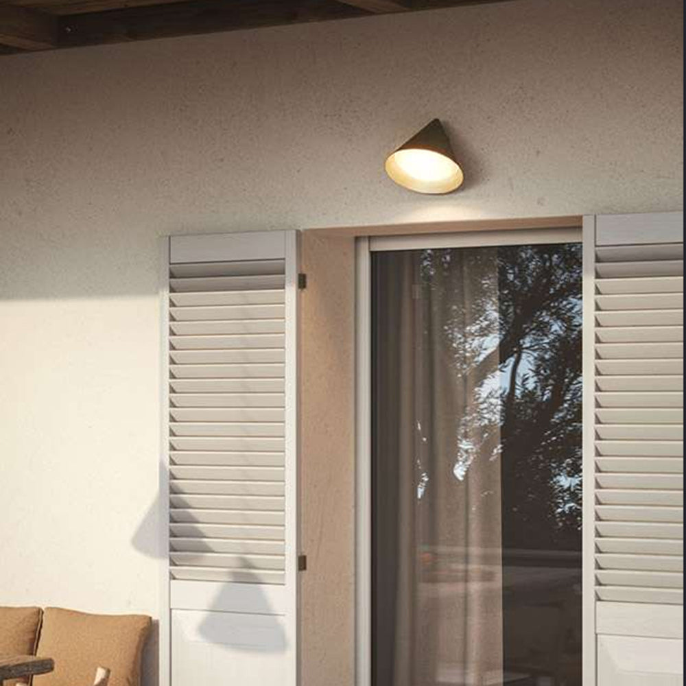 Ray Moderno Minimalista Metallo Cono Applique da Esterno