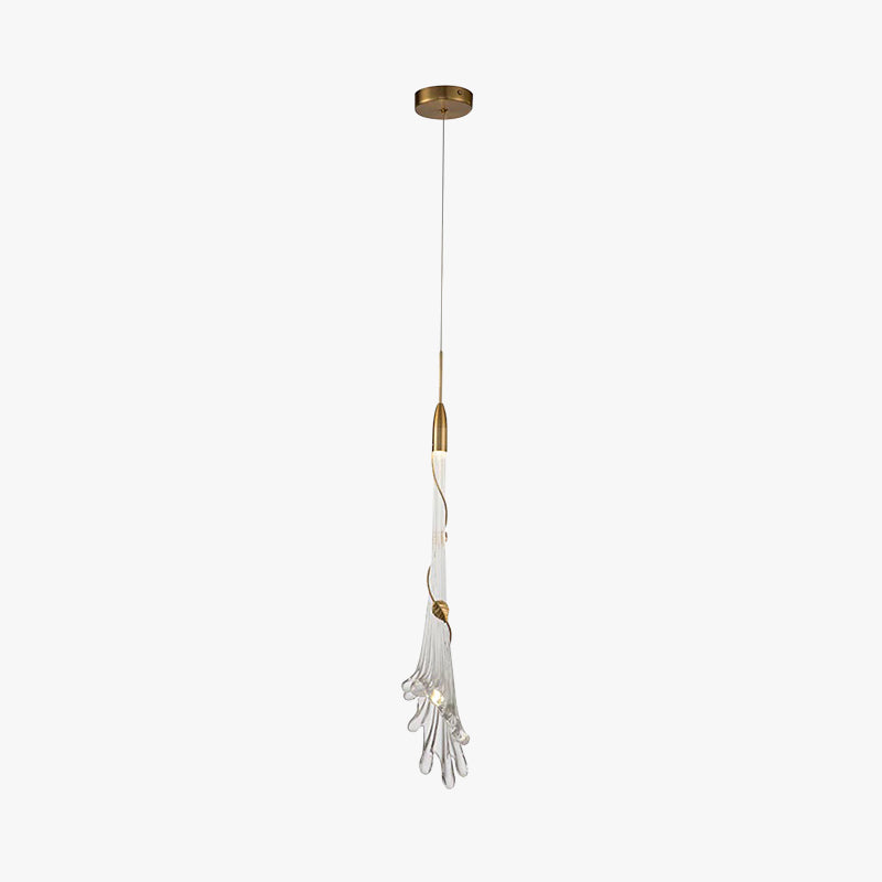 Arisha Insolito LED Irregolare Lampada a Sospensione Acciaio Inox Vetro Trasparente Soggiorno/Camera da Letto
