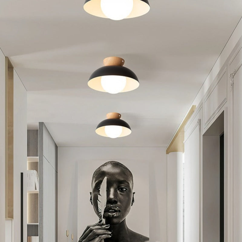 Ozawa Nordico Sospensione Legno Metallo Nero Bianco Cucina Balcone