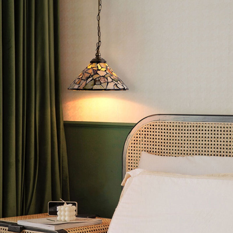 Tiffany Vintage Metallo/Vetro Sospensione Soggiorno/Ristorante