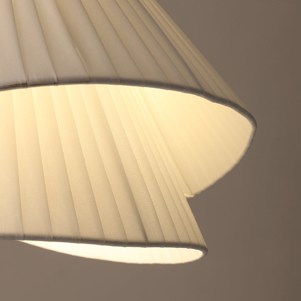 Ritta Minimalista LED Doppio Strato Lampade a Sospensione Tessuto LED Bianco Soggiorno/Camera da Letto