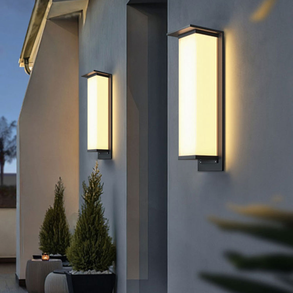 Ray Modello Solare Rettangolare Metallo Acrilico Applique da Esterno