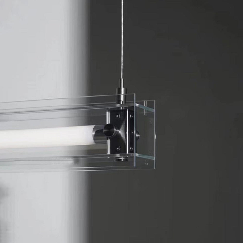 Arisha Lampada a Sospensione Metallo Bianco Lineare Minimalista