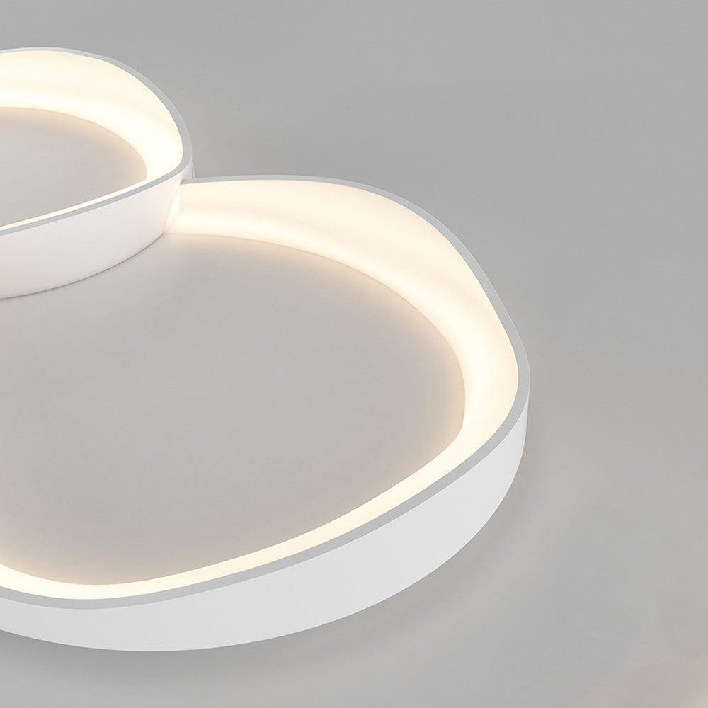Arisha Moderna LED Irregolare Plafoniera Bianca Onda