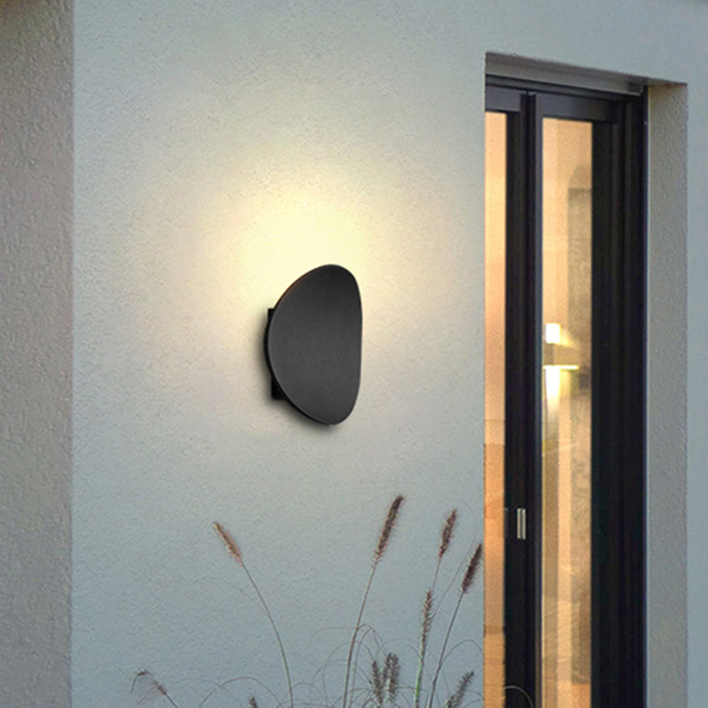 Ray Minimalista Moderno Metallo/Acrilico Ciottolo Applique da Esterno