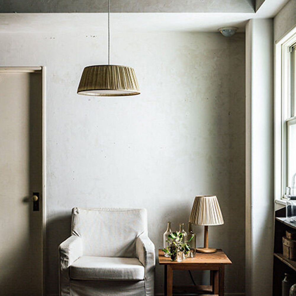Ritta Wabi Sabi Plissettato Lampade a Sospensione Metallo Soggiorno