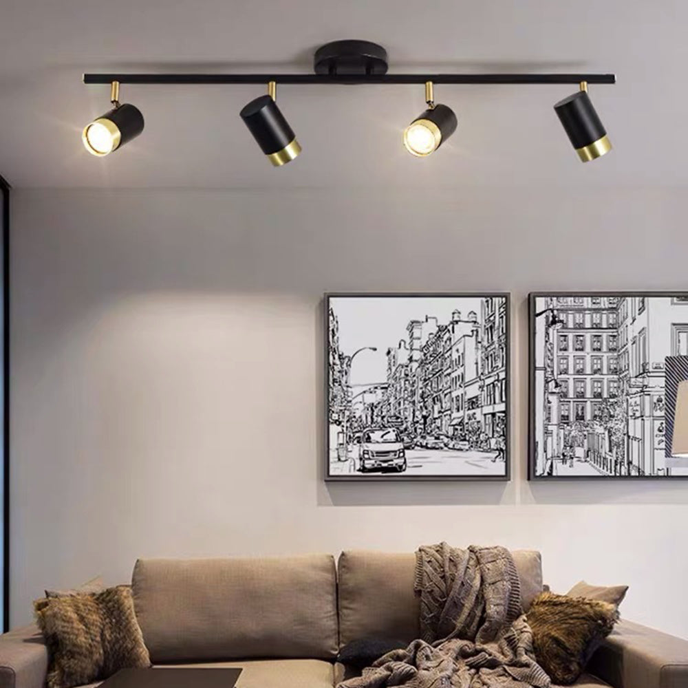 Evette Minimalismo LED Plafoniera Semi-incasso Metallo Nera Temperatura Colore Commutabile Soggiorno/Camera da Letto