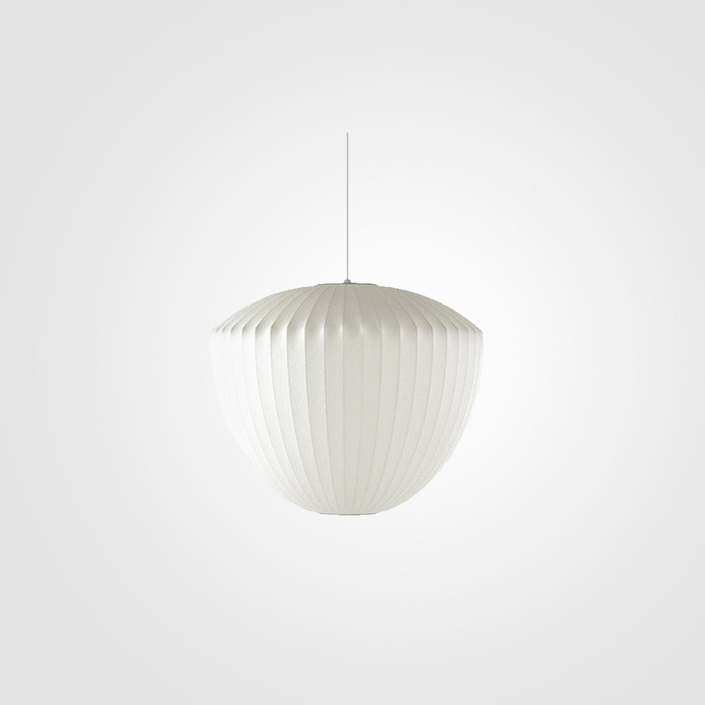 Ritta Design LED Lampada a Sospensione Seta Artificiale Bianco