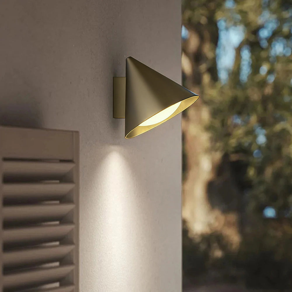 Ray Moderno Minimalista Metallo Cono Applique da Esterno