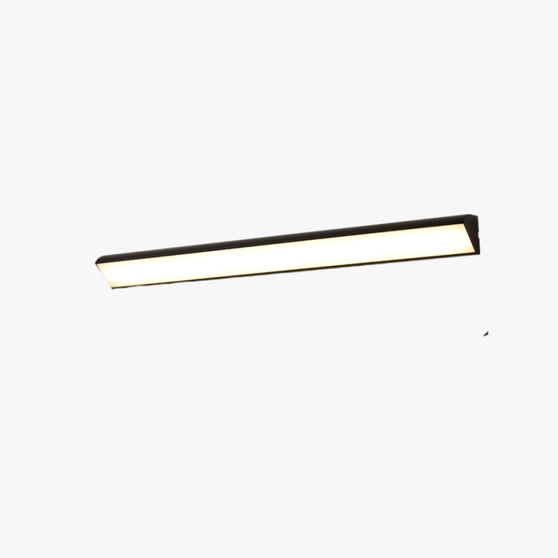 Ray Minimalista Linea Metallo Acrilico Applique da Esterno Nero