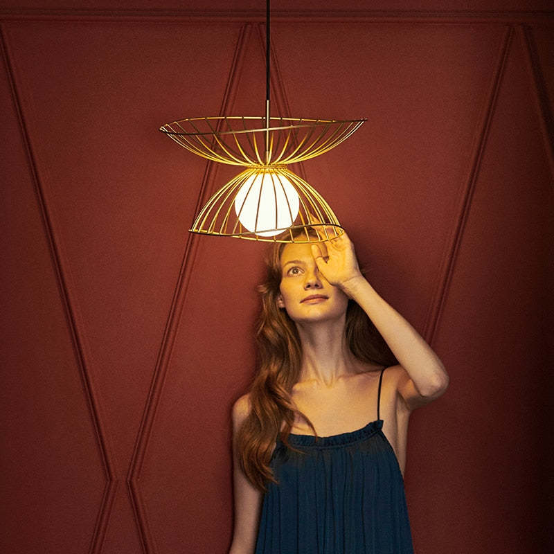 Renée Moderne LED Lampade a Sospensione Metallo Oro/Nero Cucina