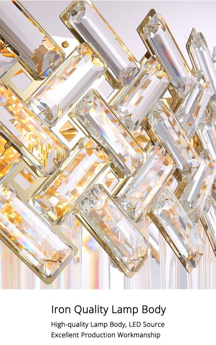 Marilyn Lusso LED Oro Moderni Lampade a Sospensione Cristallo Metallo Soggiorno/Camera da Letto