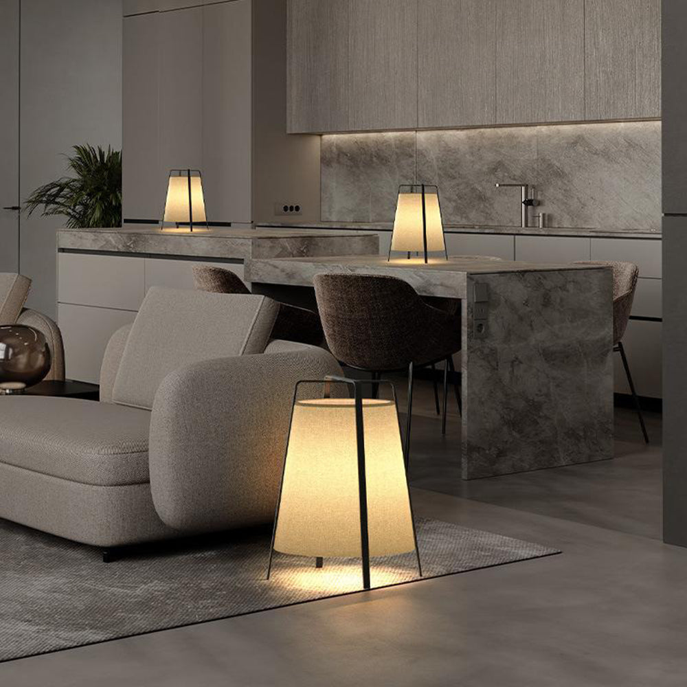 Ritta Moderne Design LED Lampada da Terra S/L Metallo/Tessuto Salotto