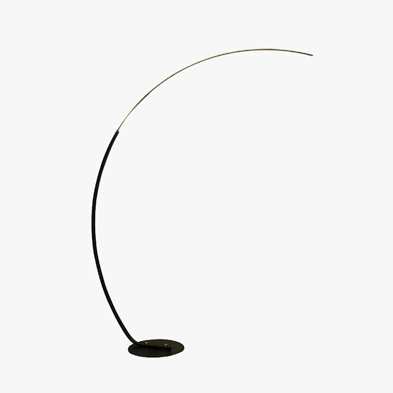 Edge Moderne LED Arco Lampade da Terra Metallo Silicio Bianco/Nero Soggiorno/Camera da Letto