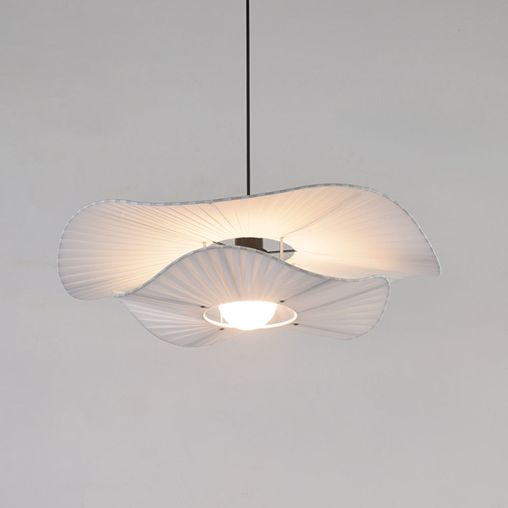 Ritta Lampade a Sospensione Moderno Nordico Panno/Metallo Shell Bianco