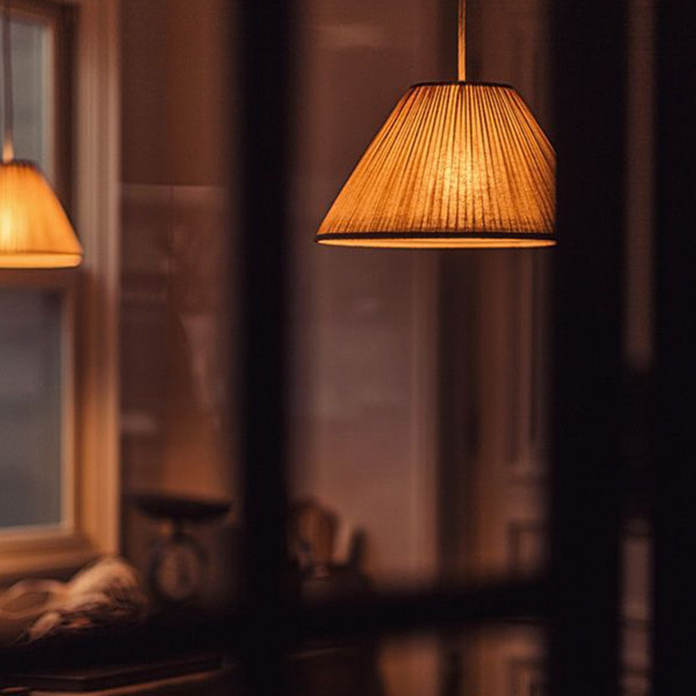 Ritta Wabi Sabi Plissettato Lampade a Sospensione Metallo Soggiorno