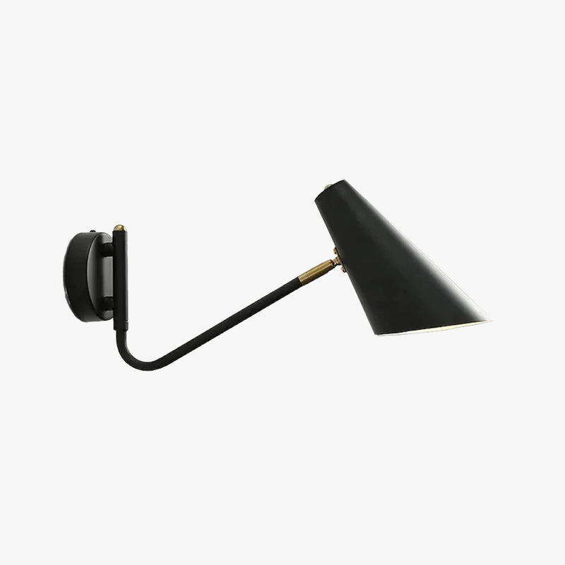 Epoch Moderna Minimalismo LED Piccolo Applique Metallo Nero/Oro Sala da Pranzo/Soggiorno/Camera da Letto