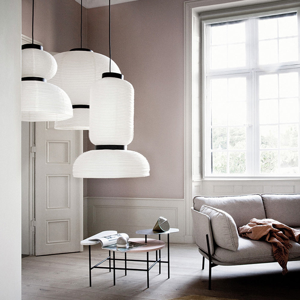 Ritta Design LED Lampade a Sospensione Bianco Metallo/ Artificiale Seta Isola Cucina