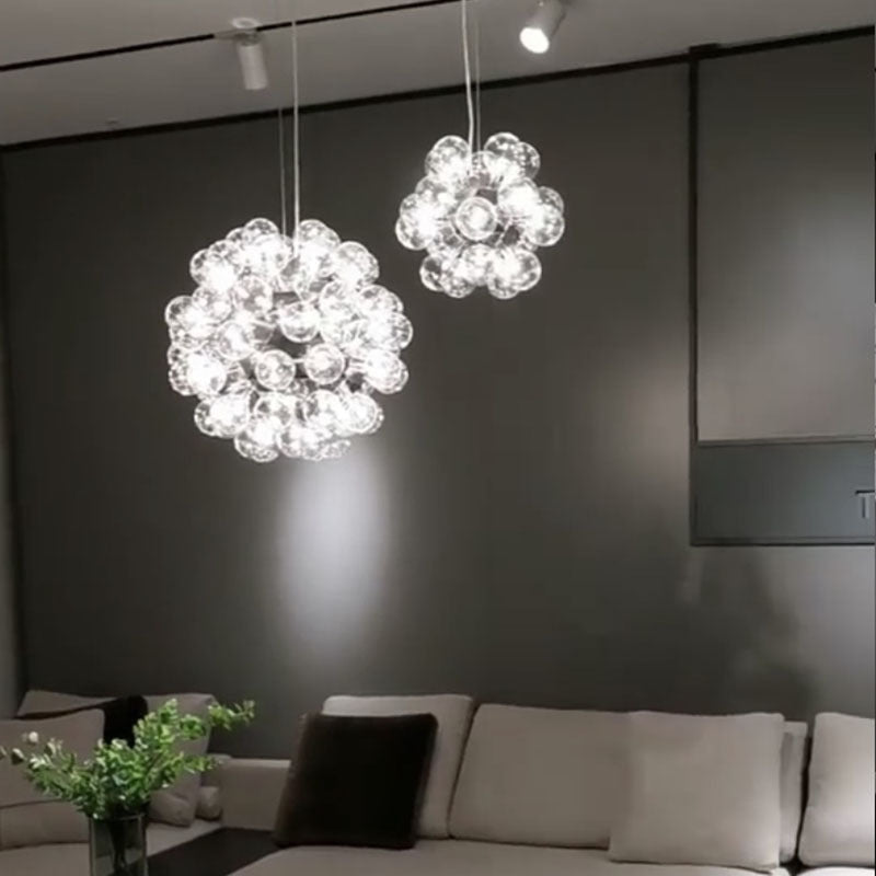 Silva Moderno Metallo/Vetro Sospensione Nero Soggiorno/Camera da letto