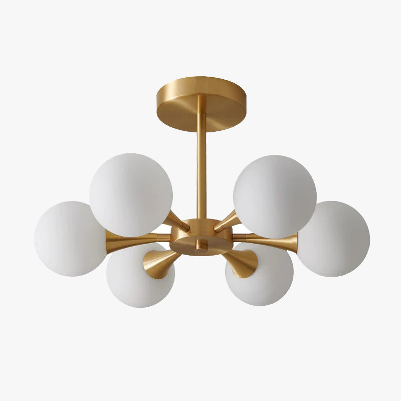 Valentina Moderno LED Lampade a Sospensione Sfera Oro Metallo/Vetro Camera da Letto