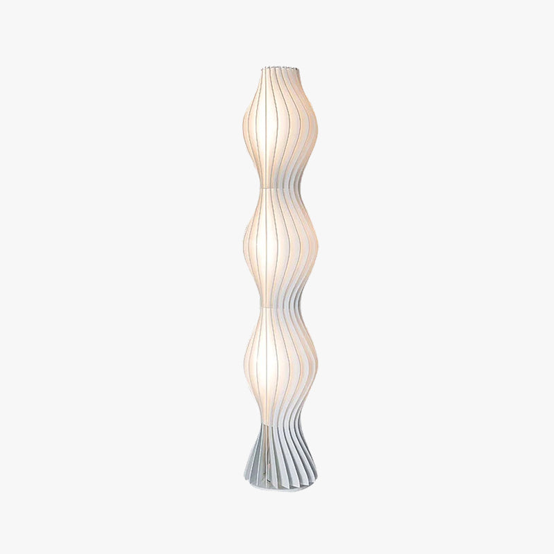 Mira Moderno LED Lampade da Terra Artistico Acrilico Bianco Onda Soggiorno/Camera da Letto