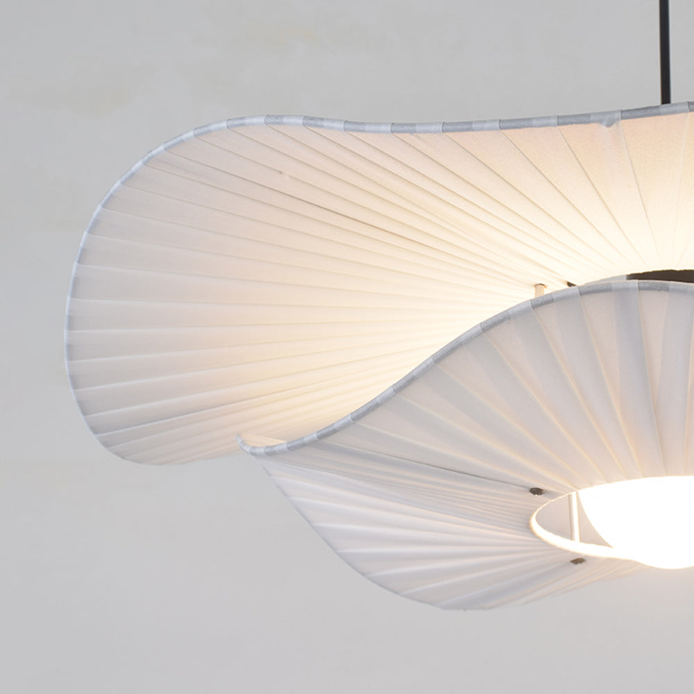Ritta Lampade a Sospensione Moderno Nordico Panno/Metallo Shell Bianco
