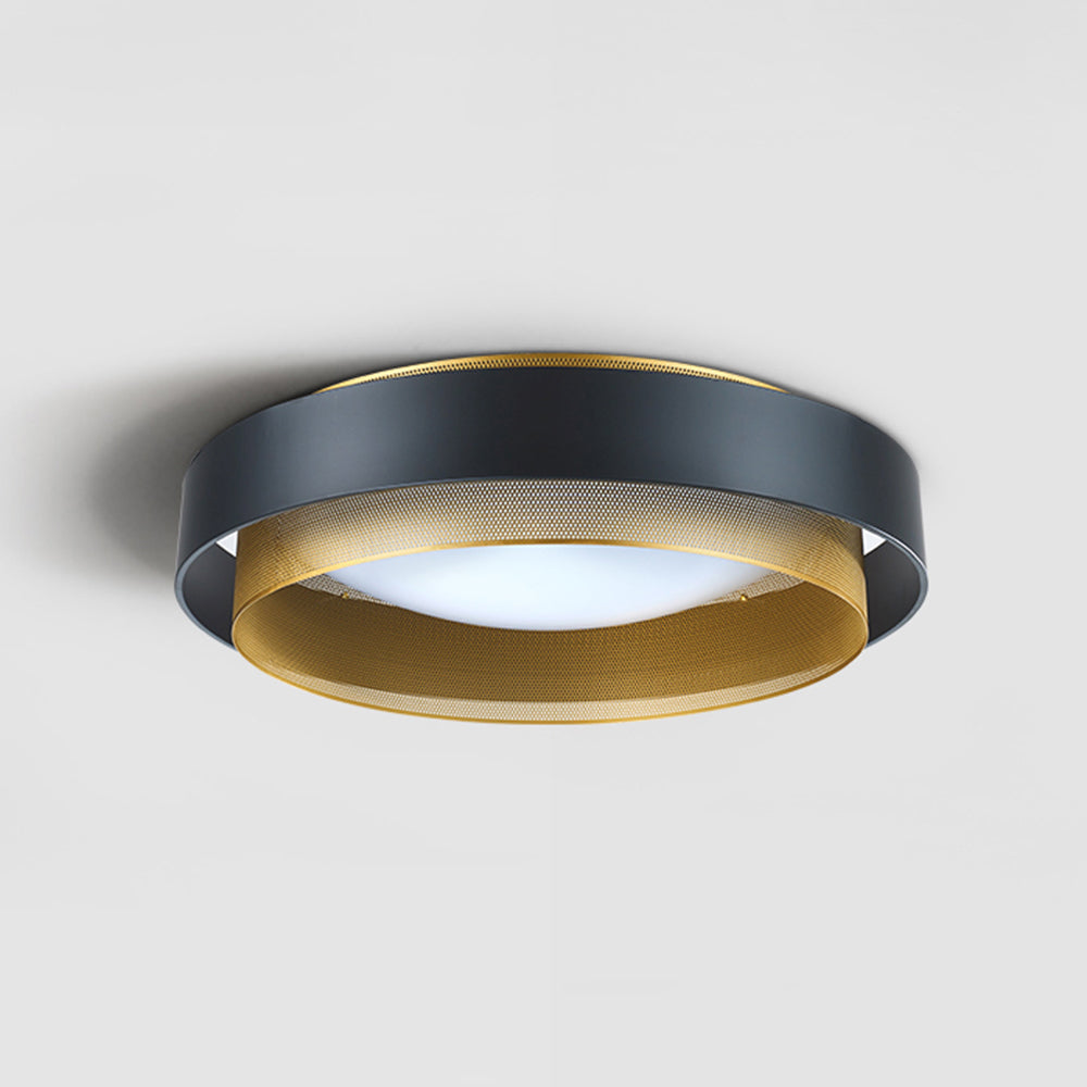 Arisha Moderno Anello Metallo/Acrilico Plafoniere Bianco/Nero Soggiorno