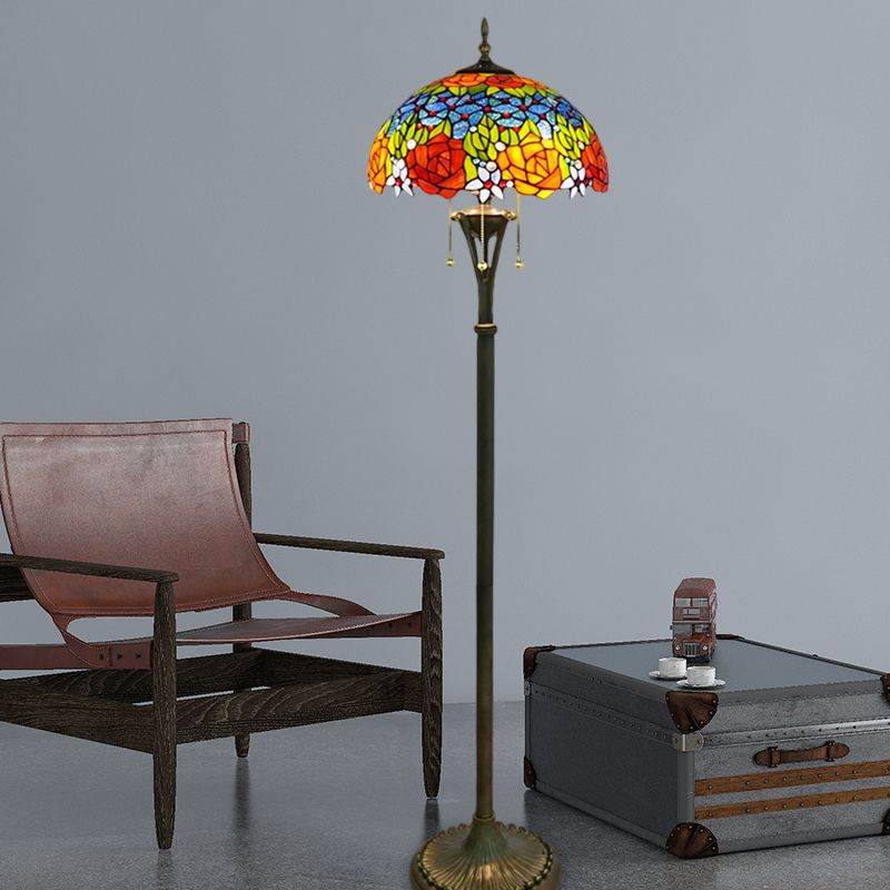 Silva Vintage LED Bellissimo Lampade da Terra Metallo VetroSoggiorno/Camera da Letto/Sala Studio
