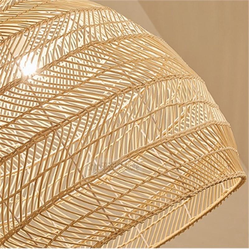 Muto Rattan Paralume Bambù Lavorato Mano Lampade a Sospensione