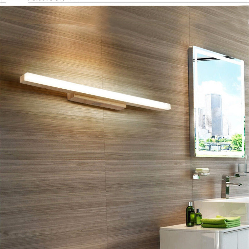 Arisha Moderno Minimalista LED Applique Legno Lineare Bagno/Soggiorno/Camera da Letto