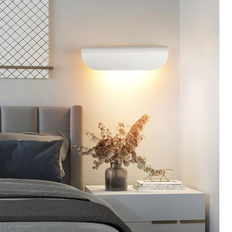 Ray Moderne LED Lampade da Esterno Nera/Bianca Curvo Impermeabile